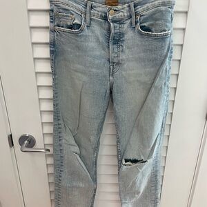 MOTHER Light Blue Denim Jeans